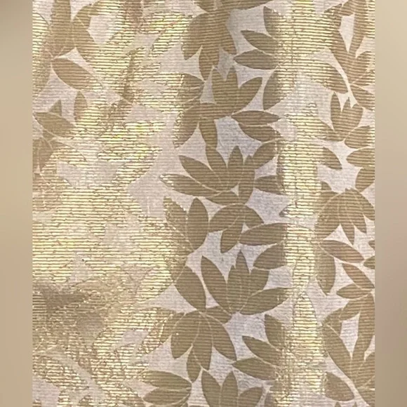 Vintage 50s Gold Lamé Cocktail Dress - Label is size 10 - Picture 3 of 11